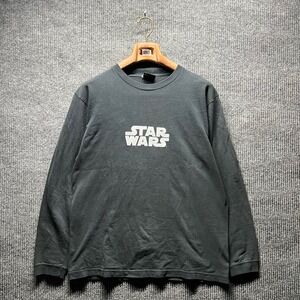 Star Wars Long Sleeve Shirt Mens Large Black Quote Back Graphic Movie Tee